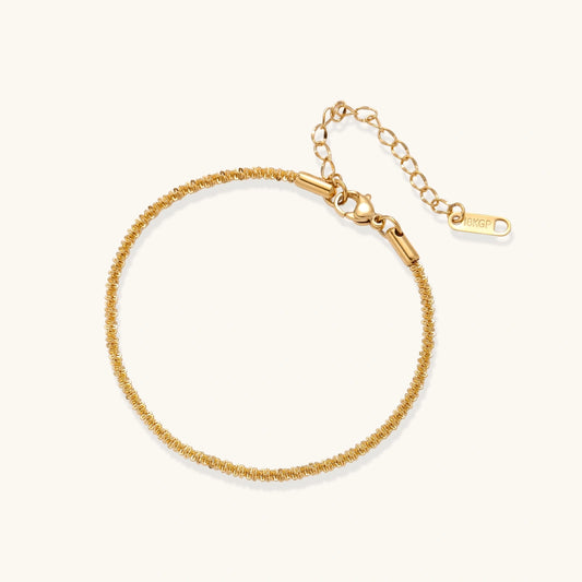 Liora Chain Bracelet gold-tone chain bracelet on a white background